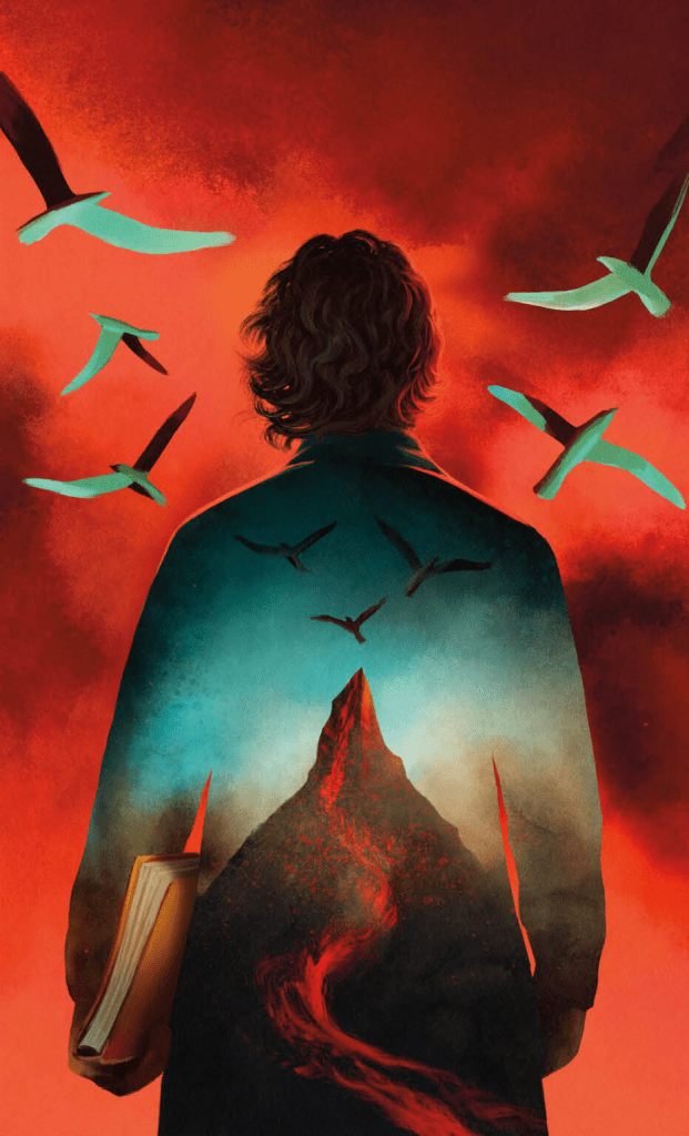 The art for "The Shape of Stones" by Hildur Knútsdóttir. Art done by Deena So'oteh. 