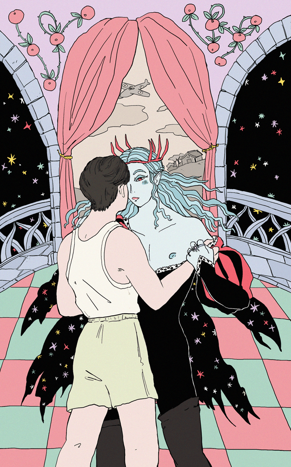 The art for "Because I Held His Name Like a Key" by Aimee Ogden. Art done by Catarina João. 